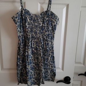 Blue floral sundress